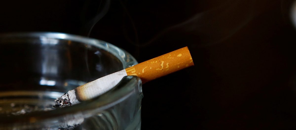 An illustration picture shows a Marlboro cigarette in a coffee house in Vienna